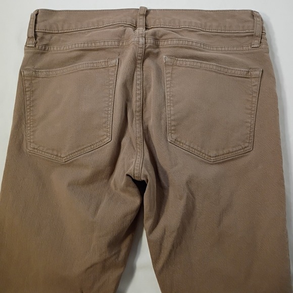 J. Crew 250 Jeans Mens 31/30 (28) Skinny-fit Tan Stretch Twill Faded Dill AZ961 - Picture 5 of 12